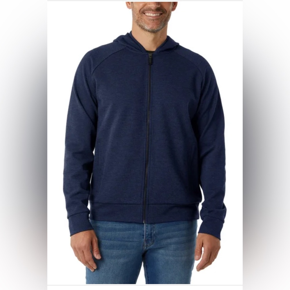 🌙 B117- 32 Degrees Men's Full Zip Hoodie- Navy